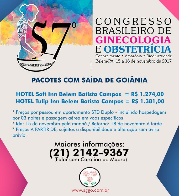 SGGO indice1 Próximo evento: 57º Congresso Brasileiro de Ginecologia e Obstetrícia