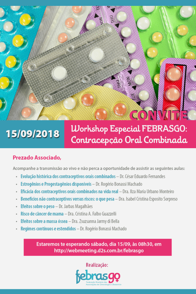 SGGO Workshop_COC_email_mkt_convite3_1 Workshop FEBRASGO: Contracepção Oral Combinada